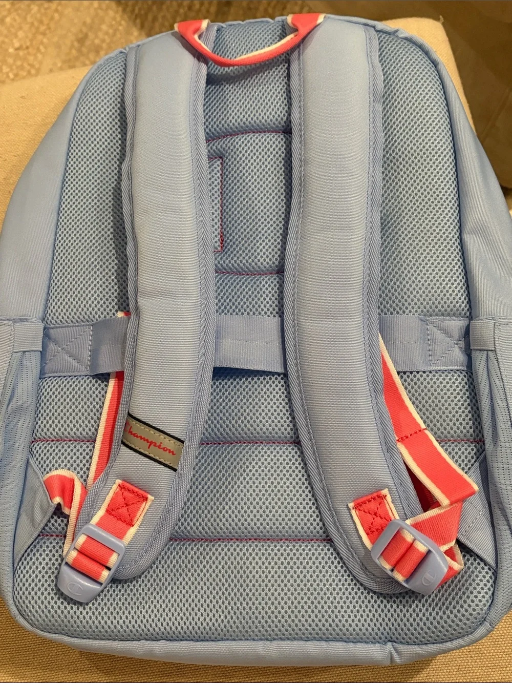 Champion Light Blue Estate Backpack With Water Bottle Pocket/NWT